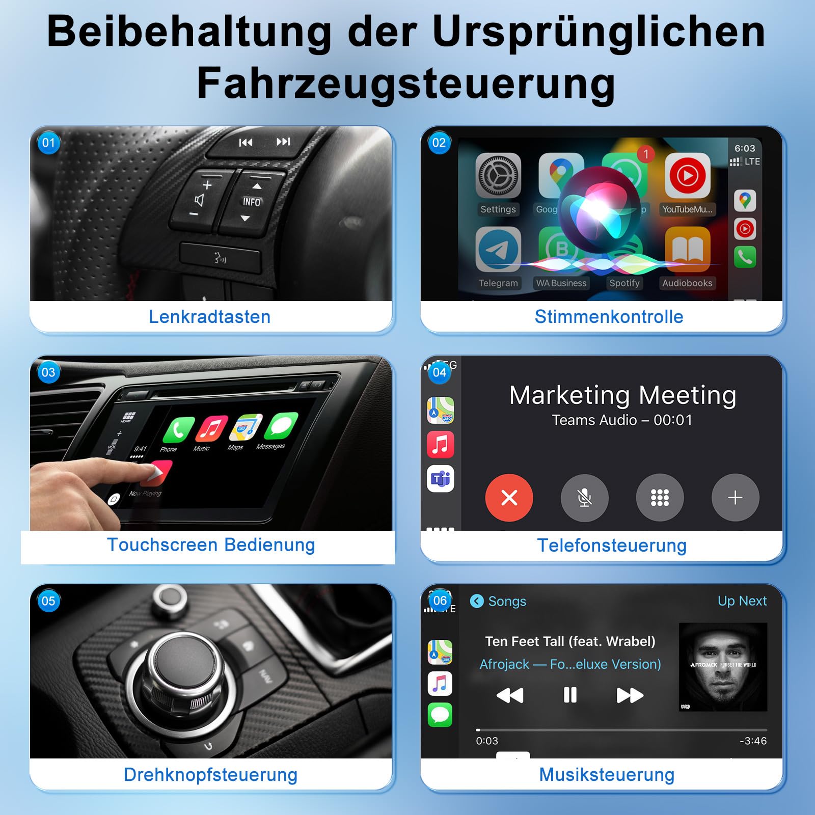 CarPlay Wireless Adapter, Wireless CarPlay Adapter für iPhone, Superschnelle Upgrade von Wired auf Wireless, Kompatibel mit iPhone iOS 11+ und Autos mit Wired CarPlay
