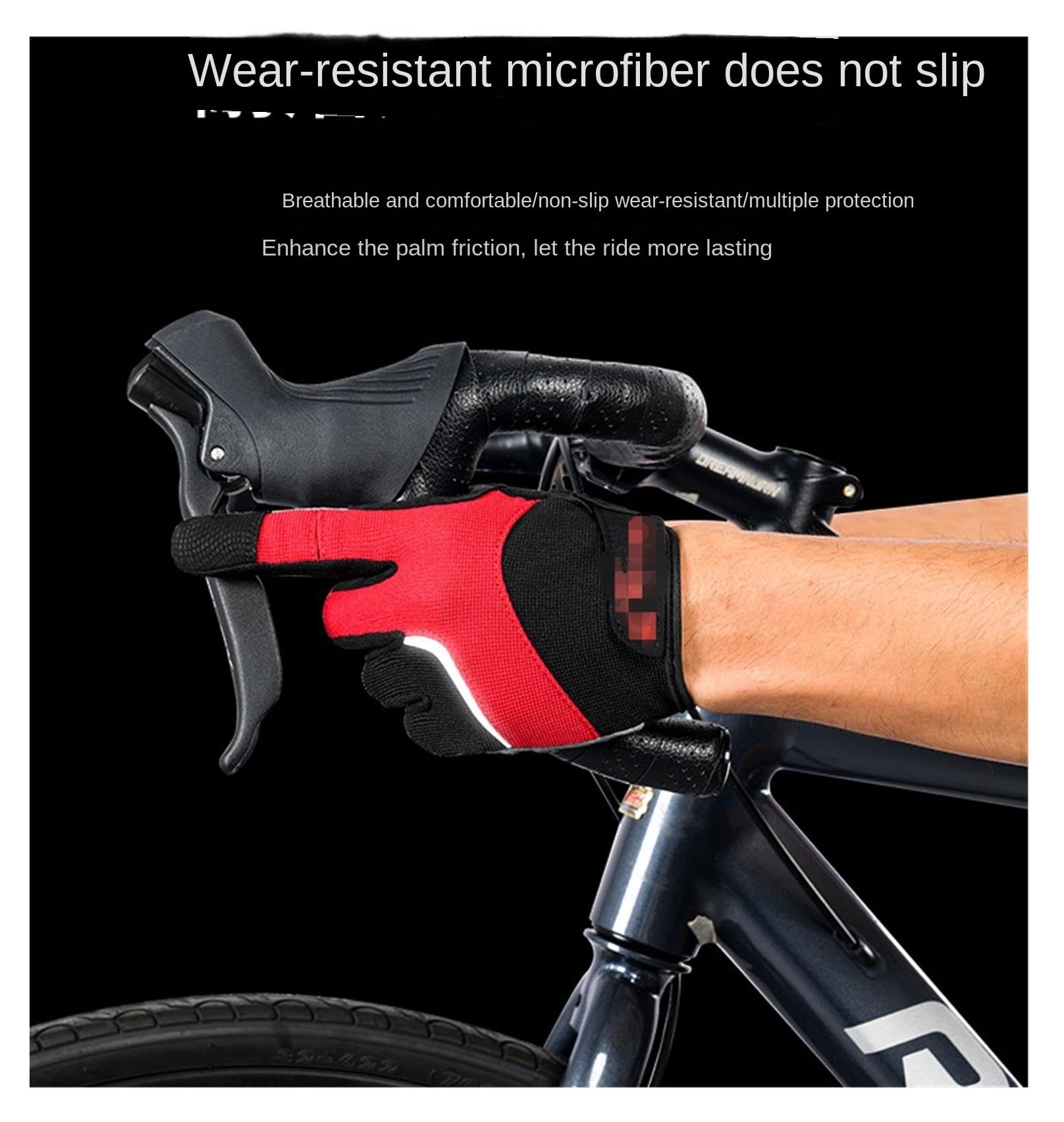 Fahrradhandschuhe Vollfinger-Handschuh Mit Stoßfesten, Gepolsterten Touchscreen-Rennrad-Mountainbike-Handschuhen Radsporthandschuhe