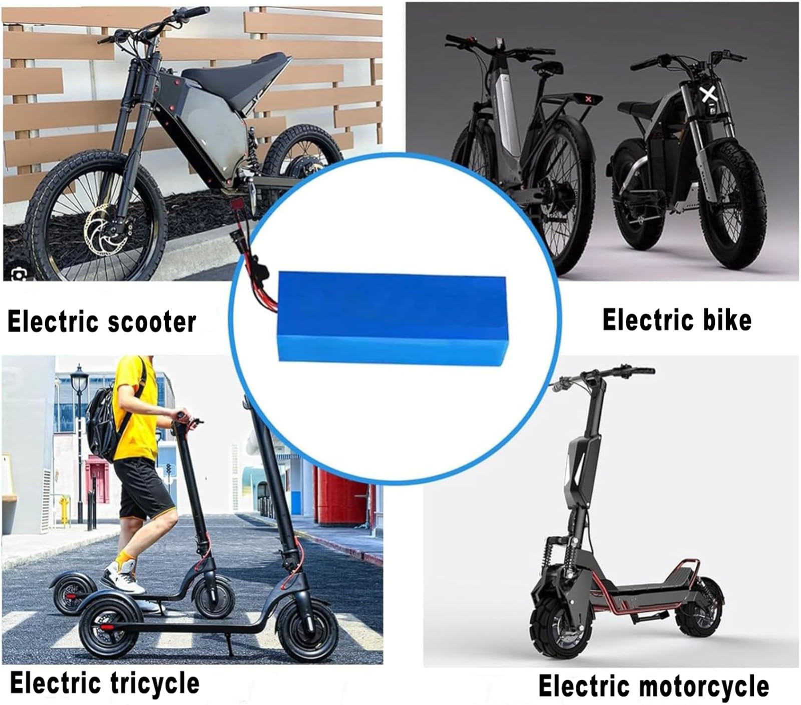 Batterie 52 V 45 Ah Pour Vélo Électrique, Batterie Pour Scooter Électrique, Batterie Lithium Étanche Avec Chargeur, Batterie Lithium-Ion Pour Vélo Électrique Avec BMS Intégré 52V 45Ah,XT60