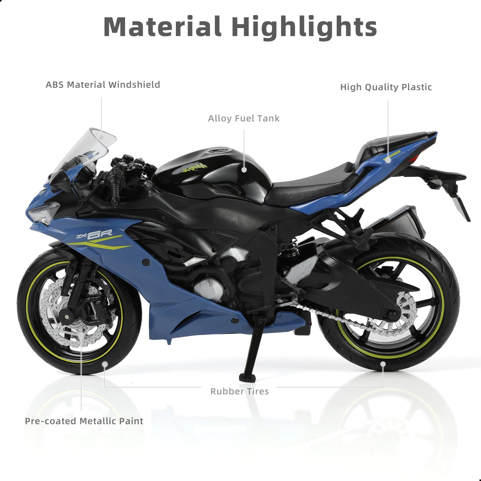 Amazon.co.jp: 1:12オートバイモデルニンジャZX-6Rプラスチック