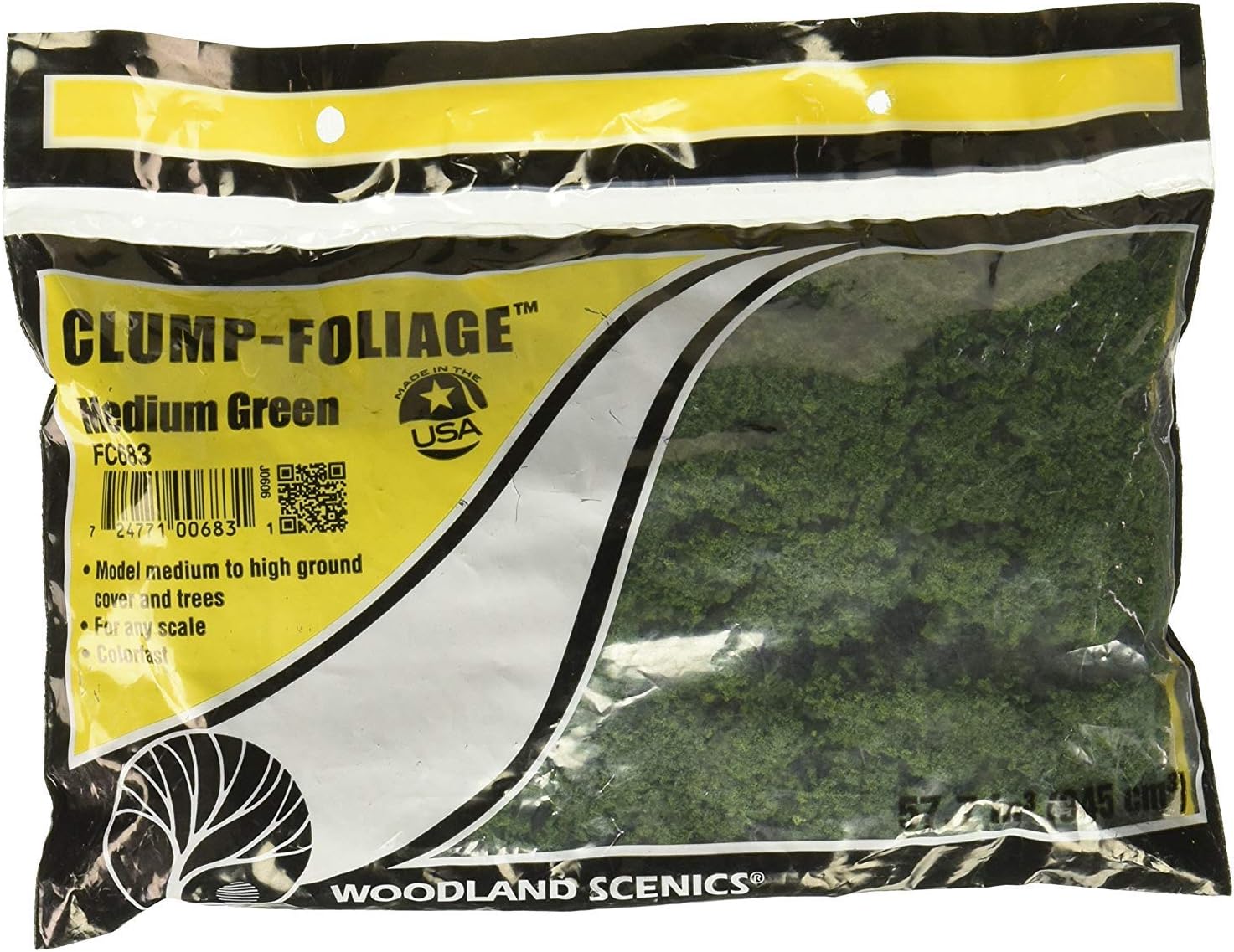Clump Foliage 57.7 Cubic Inches-Medium Green