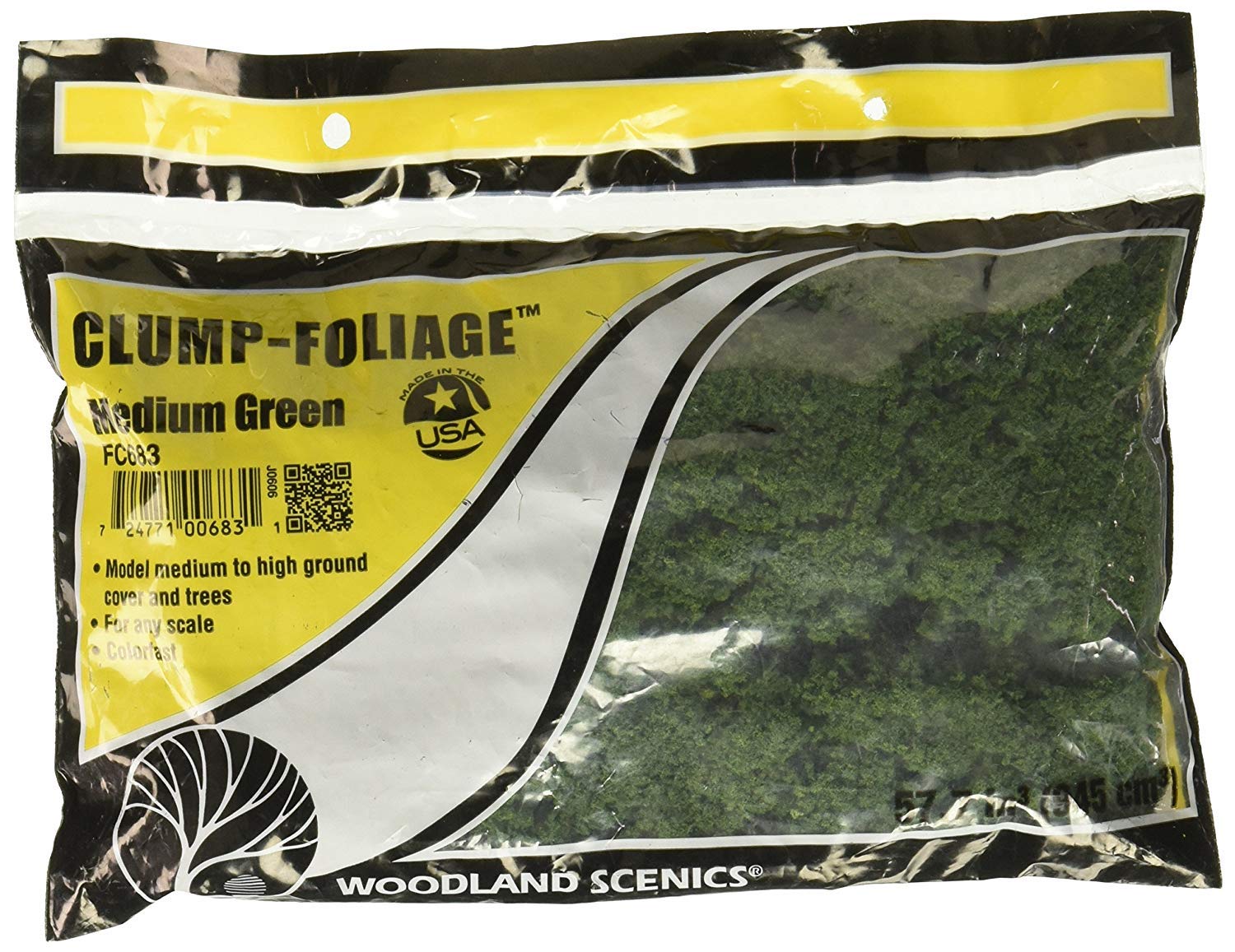 WOODLAND SCENICS FC683 Clump Foliage Medium Green WOOU0683-image-23