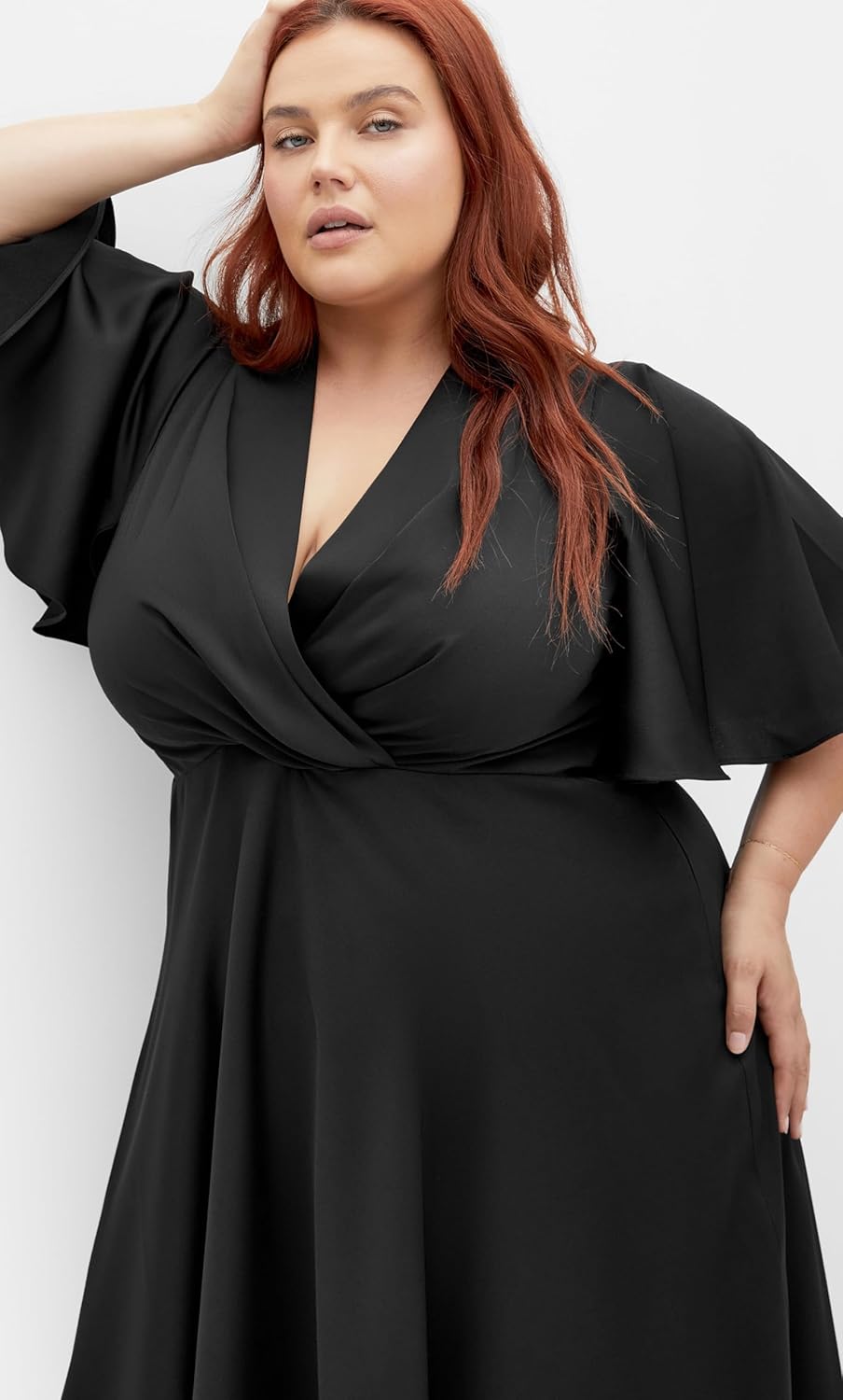 City Chic Women's Plus Size Cocktail Dress - Scarlette Flutter - Image 3