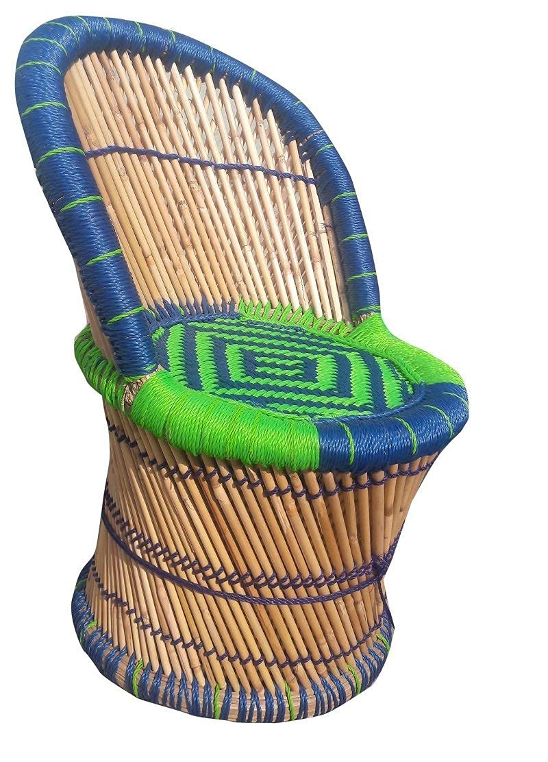 - Avika Iris Kid Chair Handicraft Indoor/Outdoor Sitting Cane Bamboo Kids Chair for Sitting Garden Chair Outdoor Kids Furniture Patio Chair