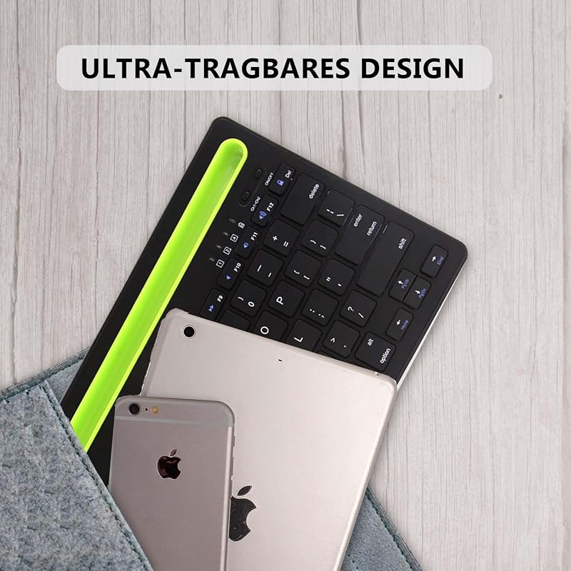 Civetes Wireless Bluetooth QWERTY Billentyűzet 78 Gomb, Hordozható, Újratölthető, Csendes, 2 Eszköz Támogatás, Állvánnyal, Tablet és Okostel