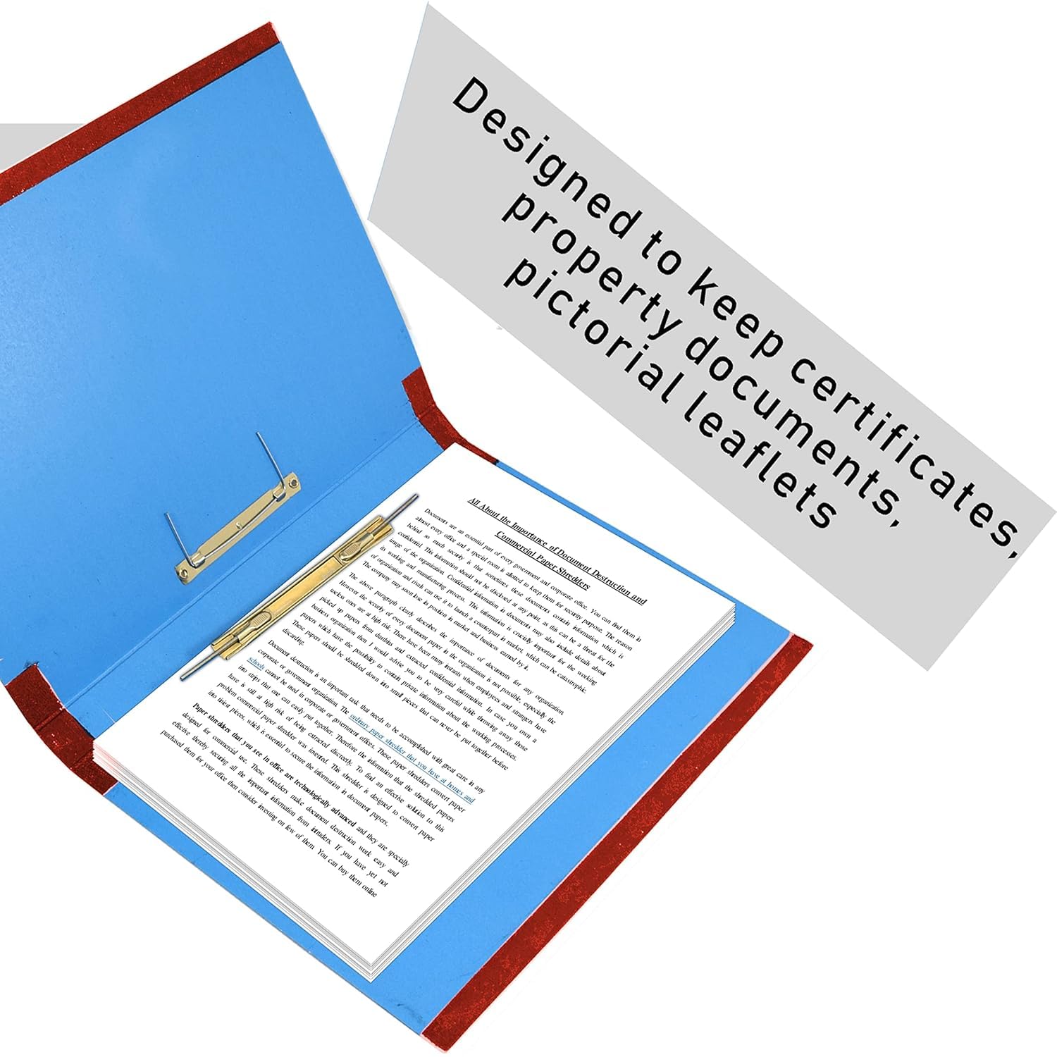 TULMAN Spring Files File A4 Size Paper Cobra File Document Holder Certificates Holder-35 x 26 x 3.5 cm -Color May Vary - Pack of 6 2