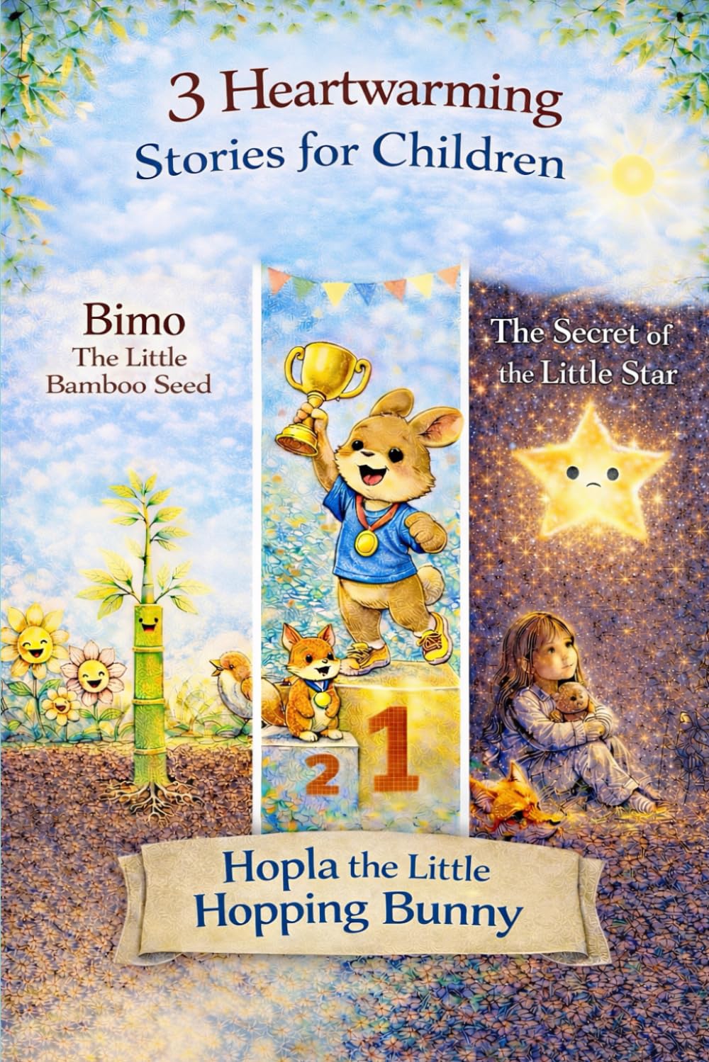 Three Heartfelt Stories for Children: The Story of the Little Hopping Bunny Hopla The Secret of the Little Star Bimbo, the Little Bamboo Seed (Elias Storm - Kids Series)