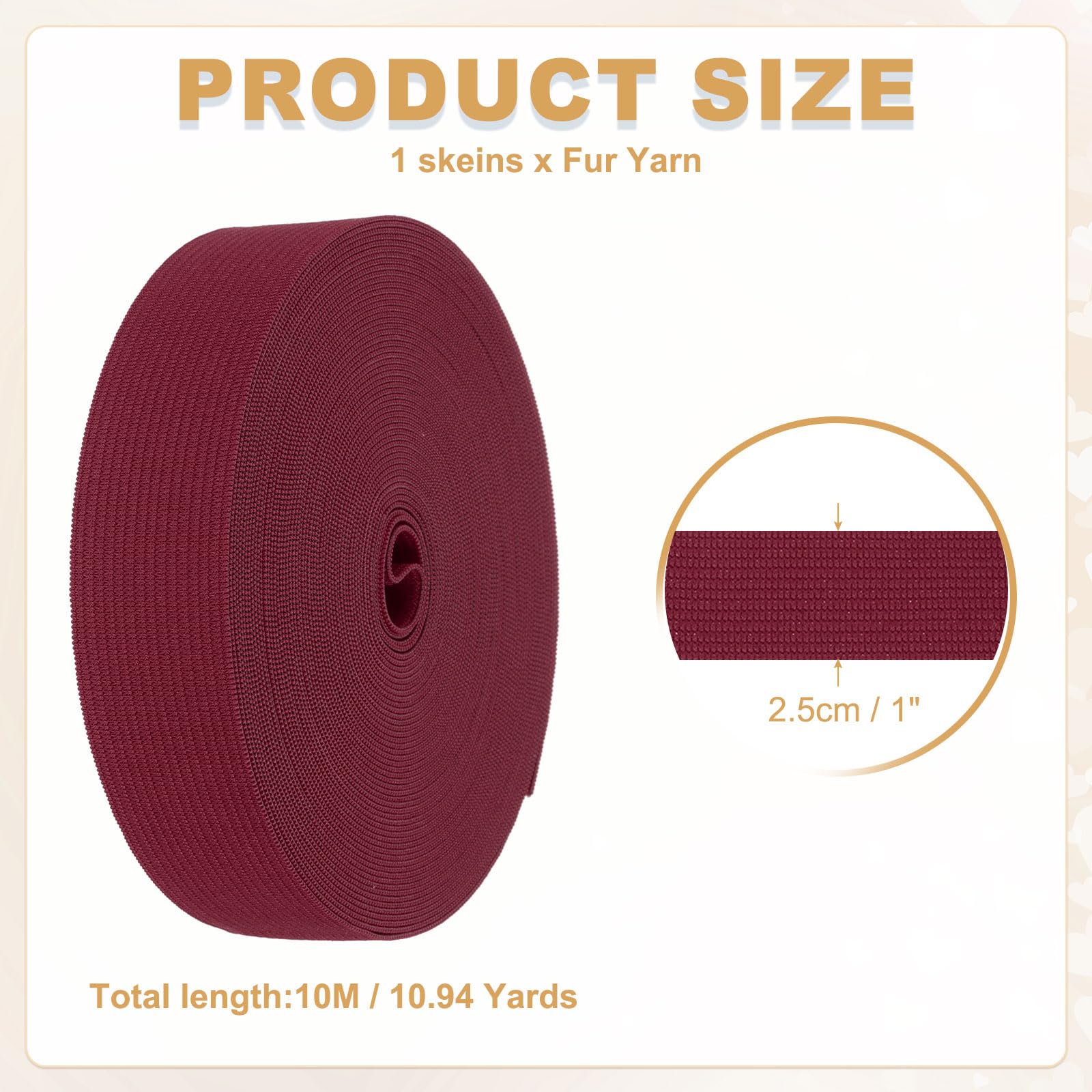 PATIKIL Sewing Elastic Bands 1/8 Inch x 11 Yards - Image 2