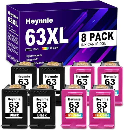 Cartuchos de tinta remanufacturados de repuesto para HP 63XL 63 XL 63XXL para impresora DeskJet 1110 1111 2130 2131 3630 Envy 4510 4511 4517 4526