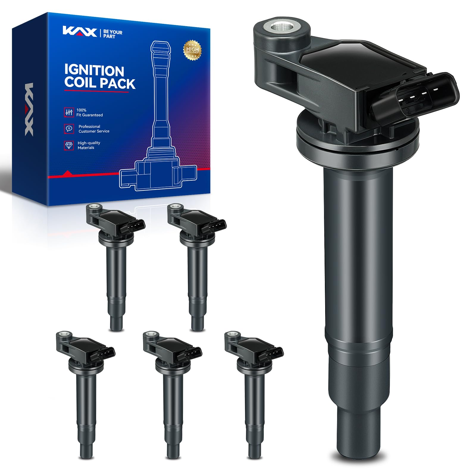 KAX 6 Ignition Coils for Toyota Highlander Sienna