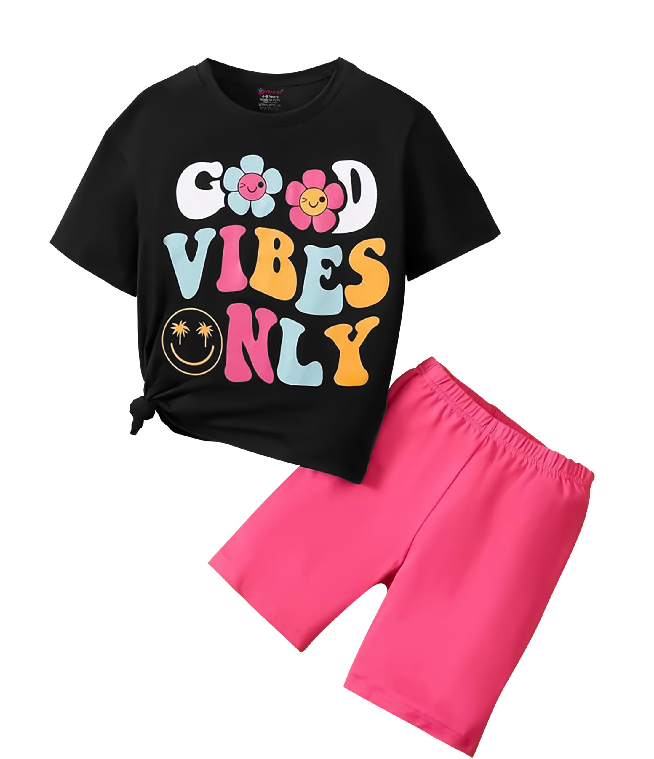 KYDA KIDS - Juego de ropa de algodón y lycra para niños