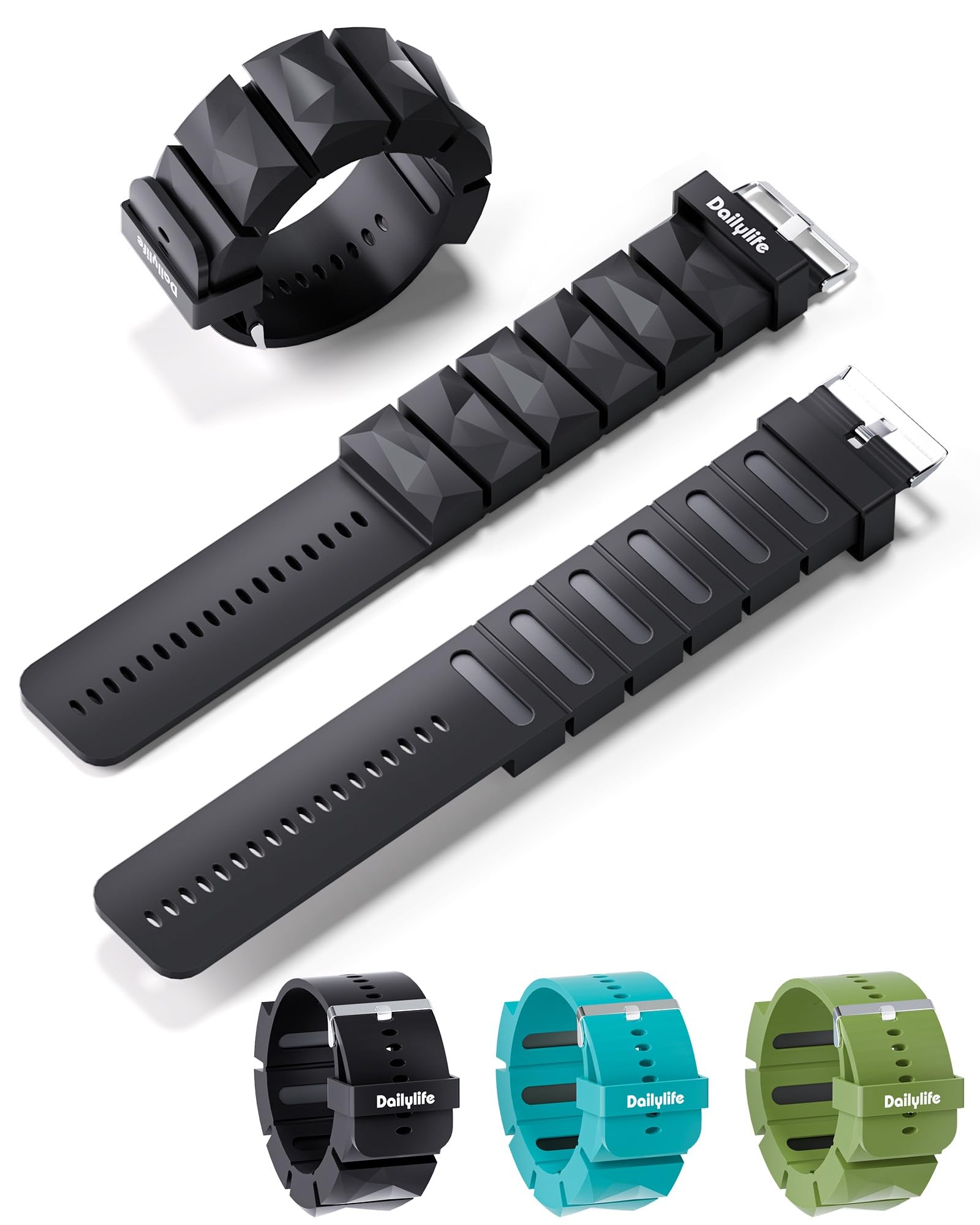 DAILYLIFE Ankle Weights, Pilates Adjustable Ankle Weights for Women Men, Wrist Weights, Leg Weight Straps, 2 lb Hand Weights Set for Home Gym Fitness,