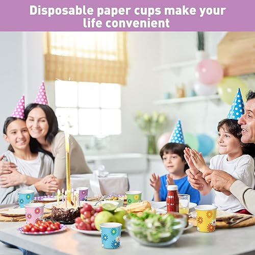 Miniatura 7 de Nuenen Paquete de 500 tazas de papel desechables de 3 onzas para enjuague bucal pequeñas, mini tazas de café expreso para bebidas calientes o frías,