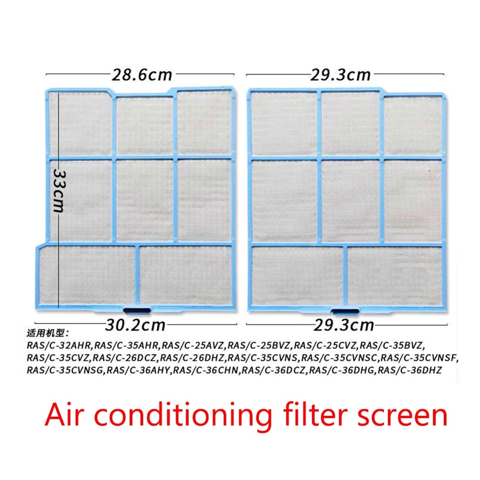 Filtro Aria Condizionata, Compatibile Con HITACHI, RAS-35AHR, 36AHY, 32AHR, 35AVZ, 26,