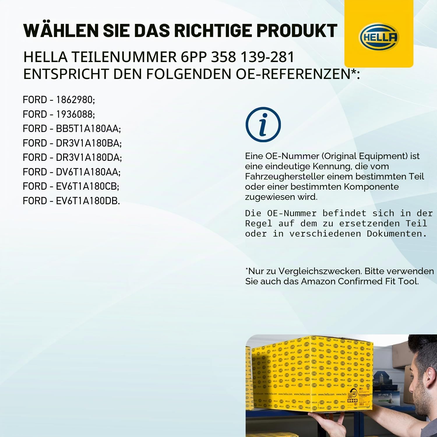 HELLA 6PP 358 139-281 Radsensor, Reifendruck-Kontrollsystem