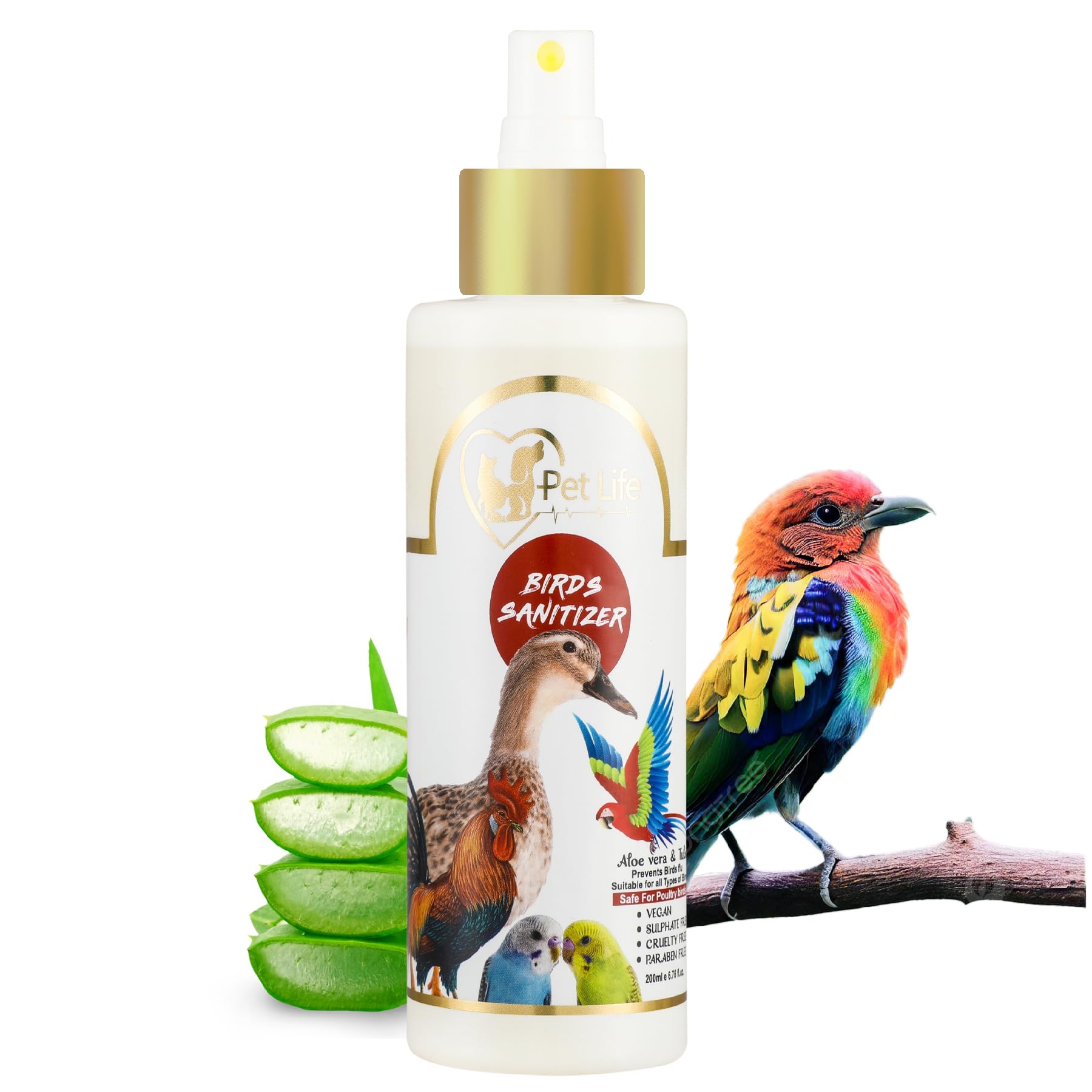 See full amazon price history chart for Petlife Organic&Ayurvedic Birds Sanitizer Dry/Waterless/Spray For Poultry Birds,Parrots,Chick,Hen,Pigeon,Duck-Natural Ingredients Tulsi,Aloevera,Alcohol(Ethanol)- All Bird Types-200 Ml Petlife Organic&Ayurvedic Birds Sanitizer Dry/Waterless/Spray For Poultry Birds,Parrots,Chick,Hen,Pigeon,Duck-Natural Ingredients Tulsi,Aloevera,Alcohol(Ethanol)- All Bird Types-200 Ml (B091NPBNYF) Amazon Price History, Amazon Price Tracker