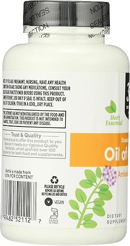 Miniatura 3 de 365 by Whole Foods Market, Fórmula estandarizada de aceite de orégano, soporte antioxidante, cápsulas líquidas veganas, 120 unidades