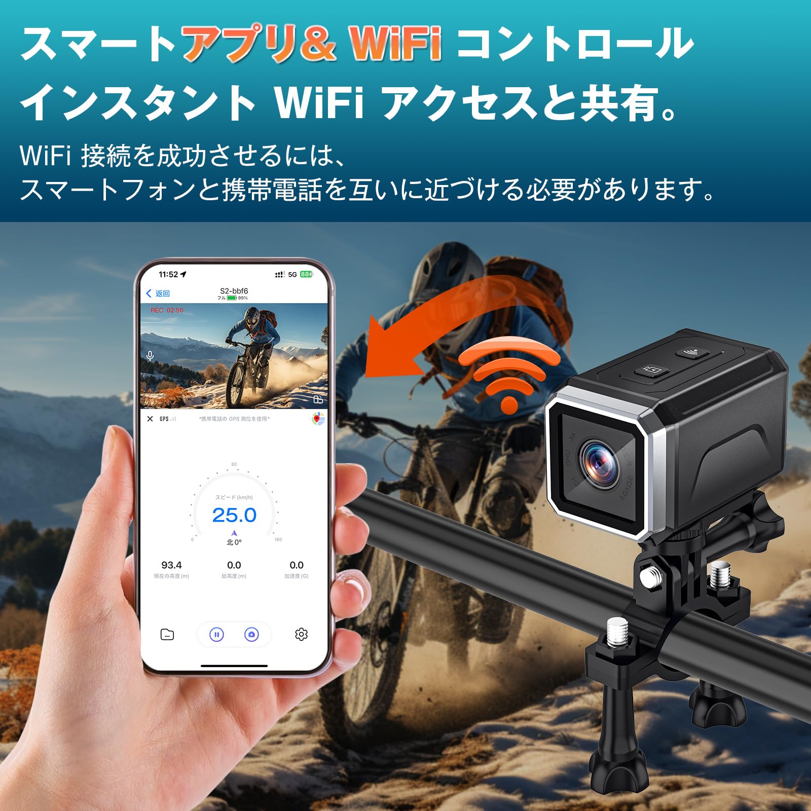 Amazon.co.jp: 4K アクションカメラ ZHTNC ウェアラブルカメラ WiFi