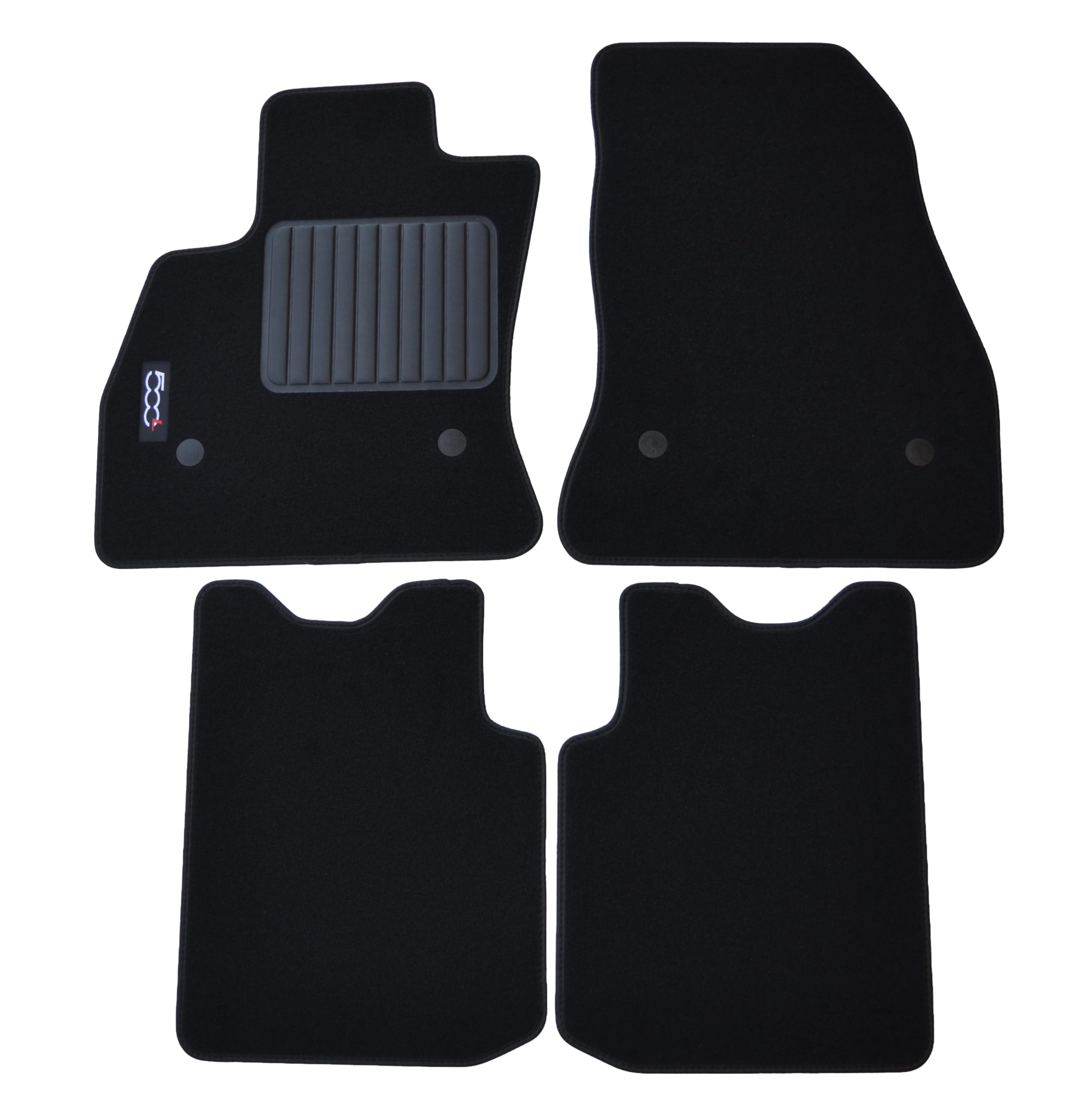 SPRINT01001 - Tappetini su Misura per Auto in Moquette Antiscivolo Compatibile con 500L DAL 2012-2017, 500L TREKKING DAL 2012-2017, 500L LIVING DAL 2012-2017