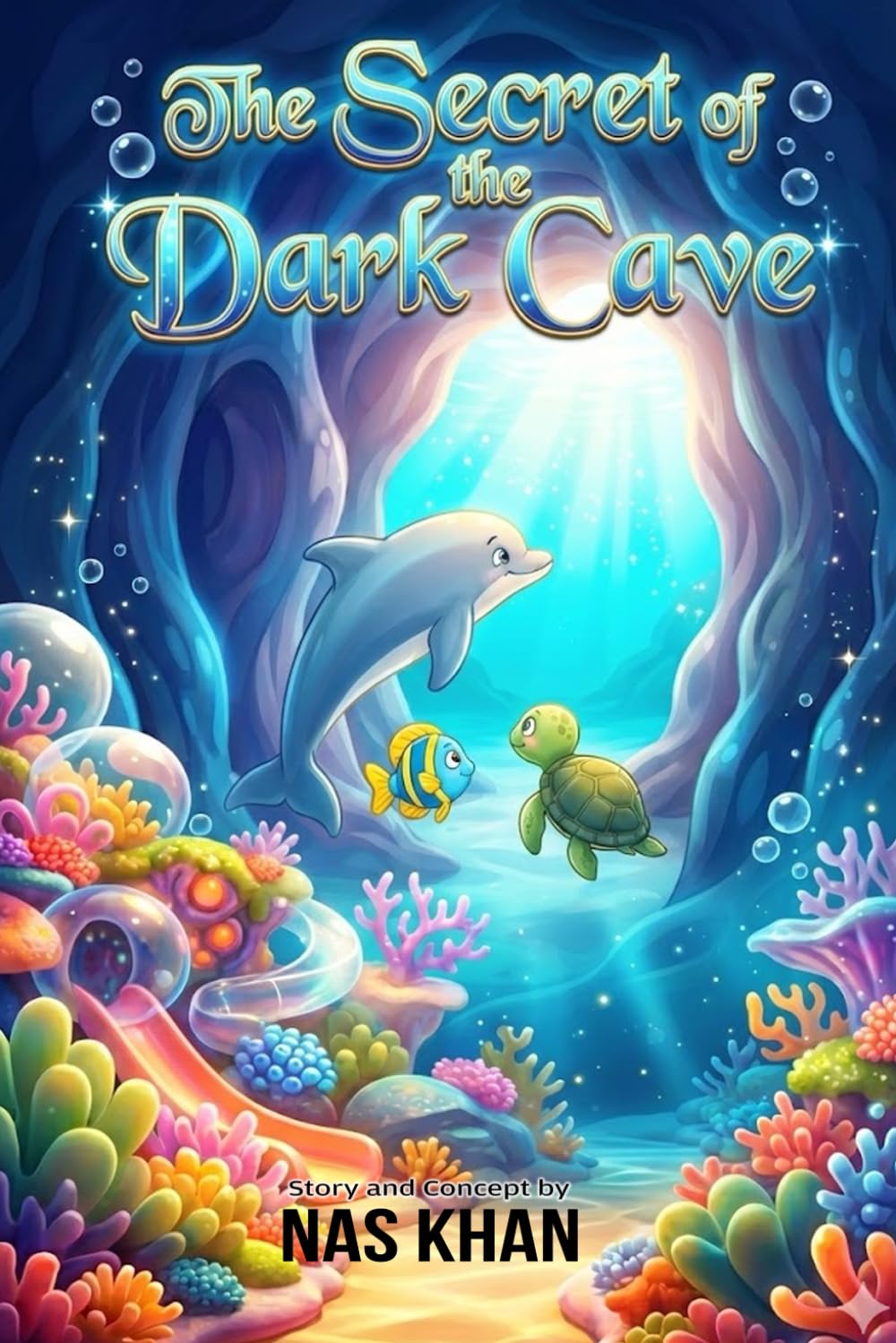 The Secret of the Dark Cave: A gentle underwater adventure (The Wonder Legends Collection)