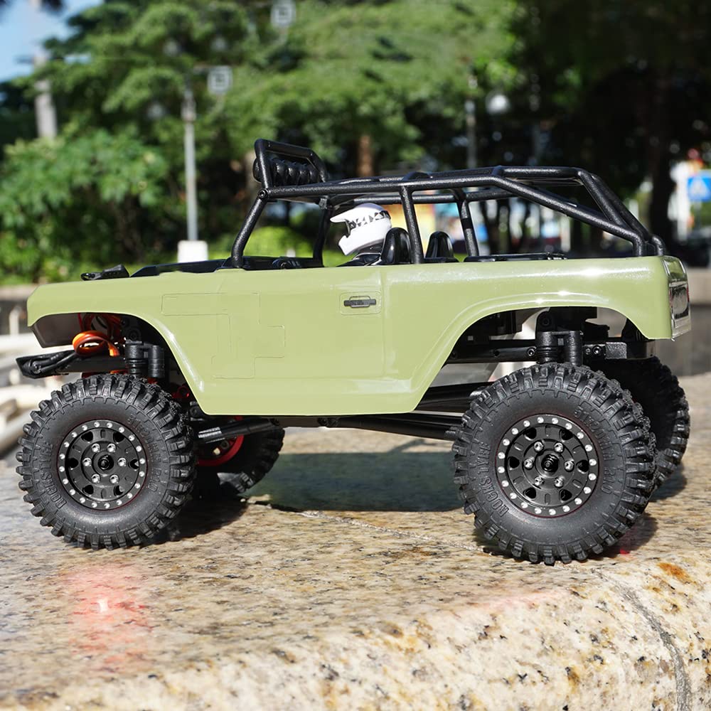 Jante RC Beadlock - VGEBY - Pour Axial SCX10 90046 AXI 03007 - Alliage d'aluminium - Blanc