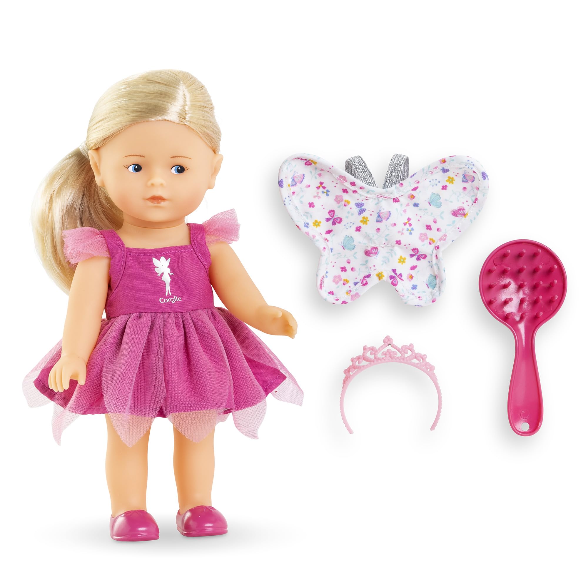 Corolle - Mes Mini Corollines, Coffret Rosy Fée, 20cm, dès 3 Ans, 9000240180