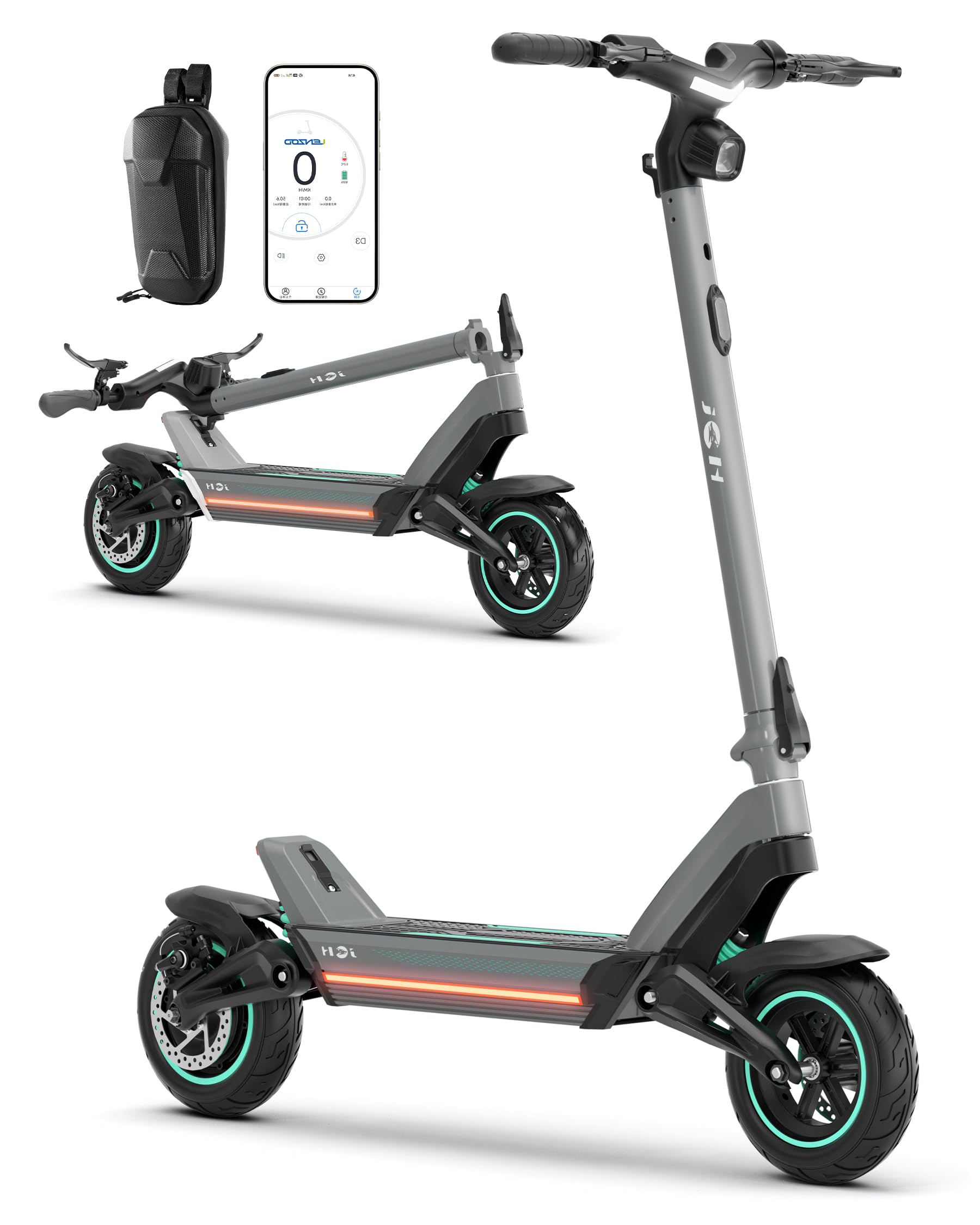 Electric Scooter for Adults,1300W Motor,48V 23Ah, 45 Miles Long Range & 34 MPH Top Speed E Scooter,11" All-Terrain Fast Scooter for Off-Road, Road,Mountains,Snow