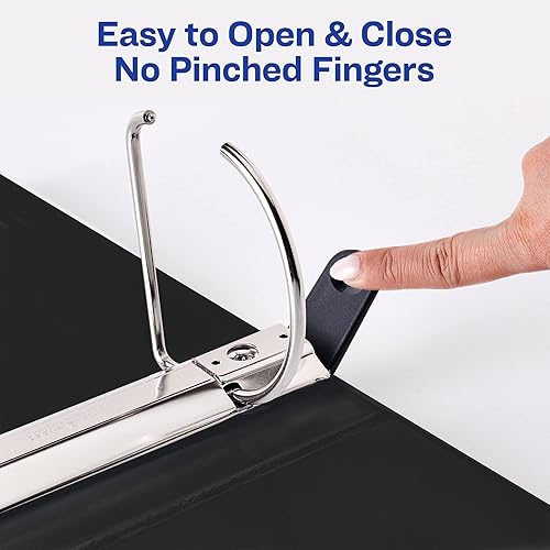 Miniatura 6 de Avery Carpeta de 3 anillos resistentes con 3 anillos inclinados de un solo toque de 4 pulgadas, capacidad para papel de 8.5 x 11 pulgadas, 2