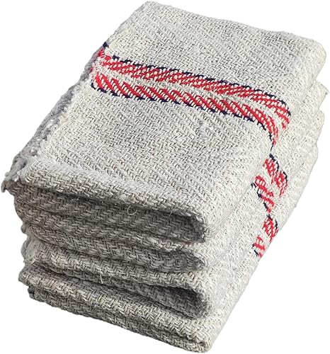 Plumero de limpieza de suelos de algodón puro, paño, Pocha blanco roto (24 x 24 pulgadas), paquete de 2 unidades