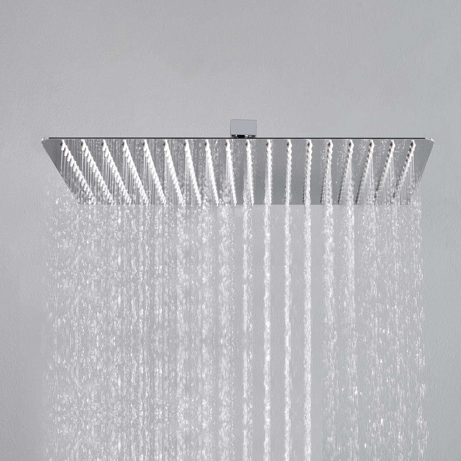 Joho Chrom. Easy-Care Shower Head Made Of 304 Stainless Steel With Anti-Limescale Nozzles (35 X 25 Cm)