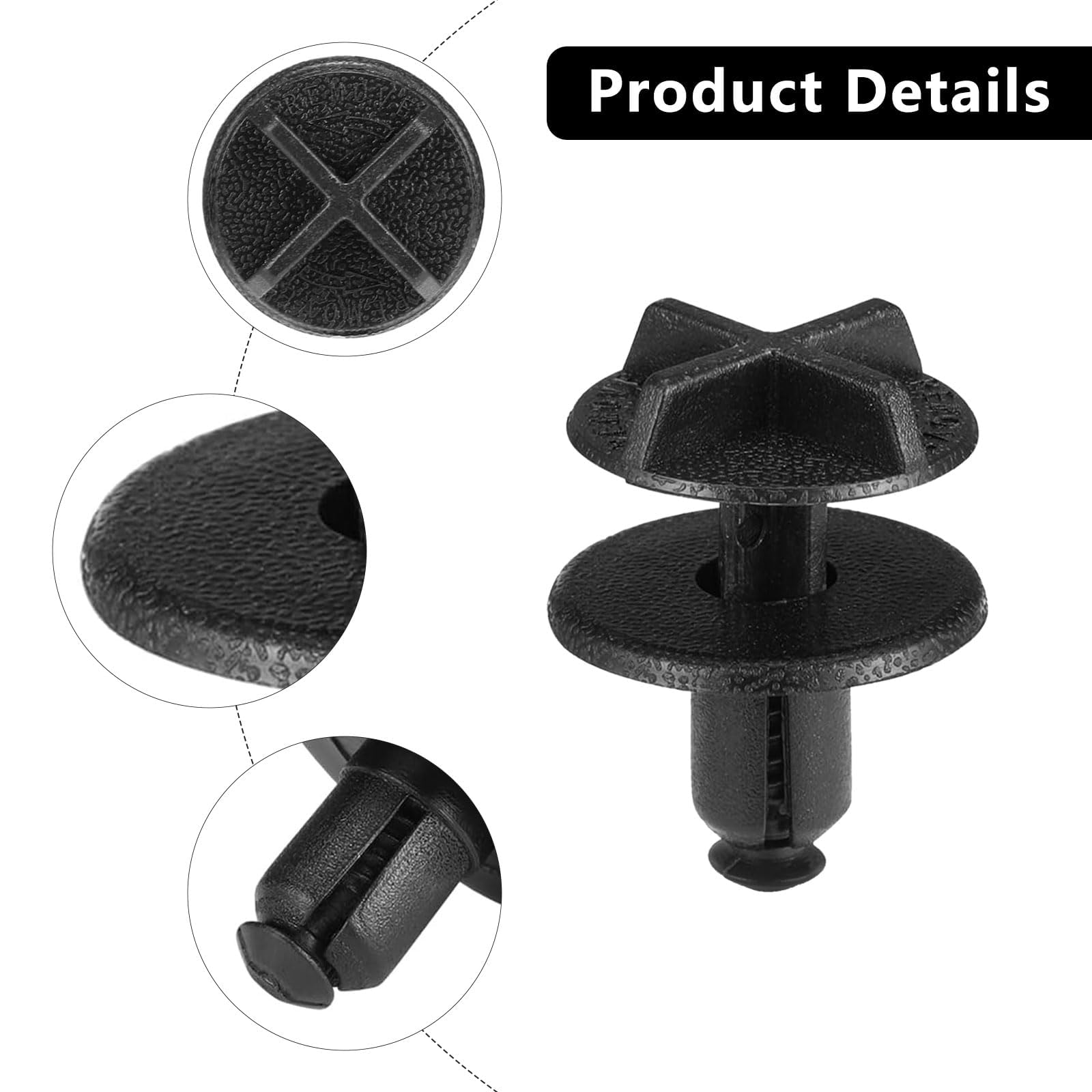 Clip Per Pannelli Land Rover - Set Da 10 Pezzi Nylon LR024316, Per Range Rover, Discovery, Evoque