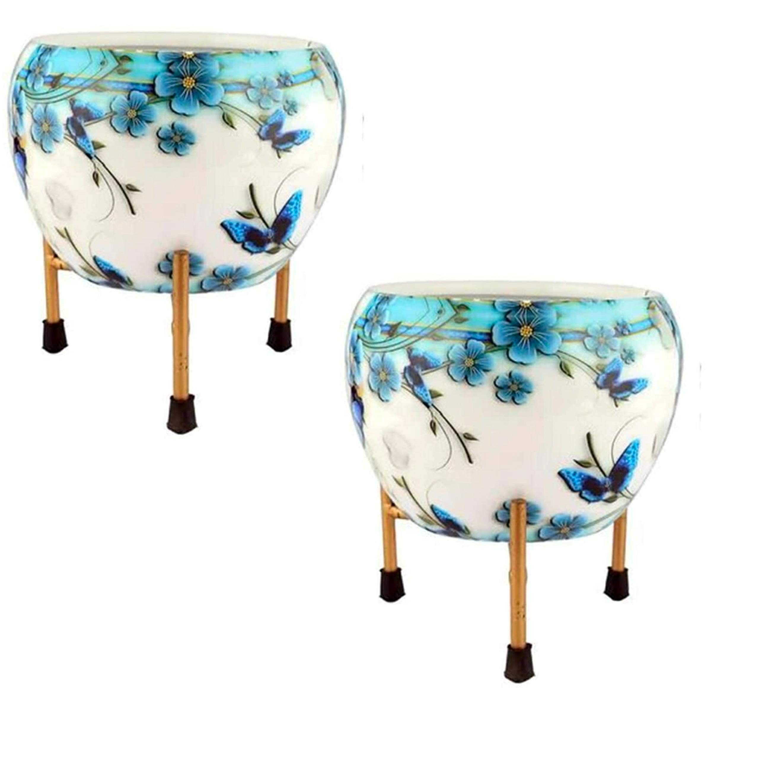 HaH Indoor Plants/Flower Pots with Stand -Decorative Pots for Indoor Plants Rust Free Metal Plant Pots for Living Room, Balcony and Garden Decor (Plants not Included) (Size: 6x6 inch) (Big) (B092B9DBLN) Amazon Price History, Amazon Price Tracker