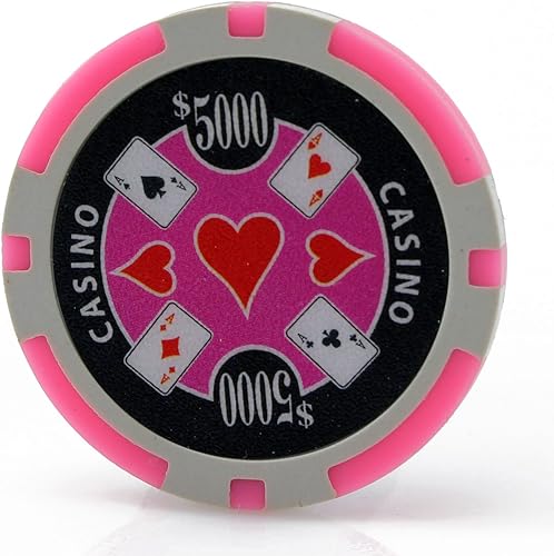 Miniatura 6 de Versa Games Casino Ace Chips en peso de 0.41oz, paquete de 50 (elige colores)
