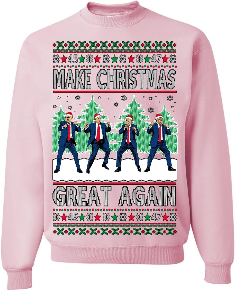 Wild Bobby Make Christmas Great Again Ugly Christmas Sweater Unisex Crewneck Graphic Sweatshirt