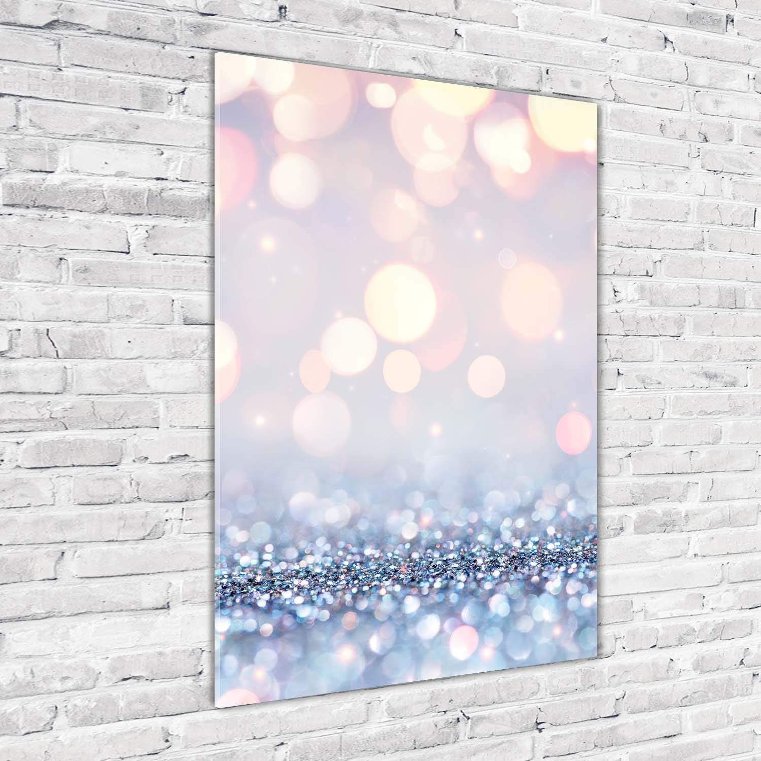 Tulup Acrylglas - 70x100cm - Bild Acrylglas Deko Wandbild Kunststoff/Acrylglas Bild - Dekorative Wand Küche & Wohnzimmer- Glänzender Hintergrund - Silber
