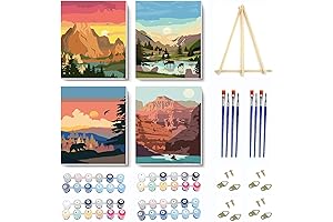 VIGEGU Paint by Numbers for Adults, National Park Series with Frame