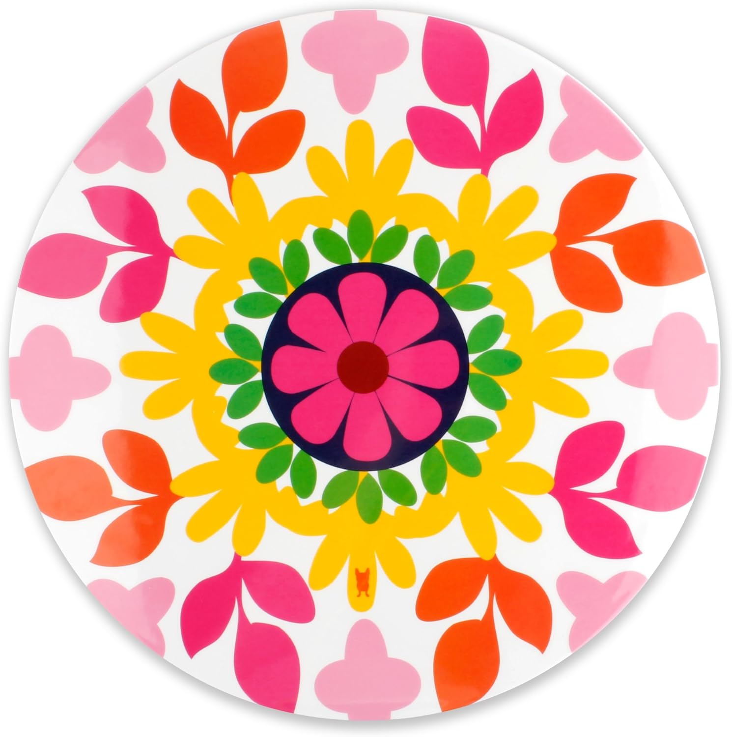 French Bull Lazy Susan Large Melamine Rotating Dinnerware Platter Turntable Table, Serving, Party, Kitchen, Organizing, Pantry, Cabinet, 15-inch, Ring