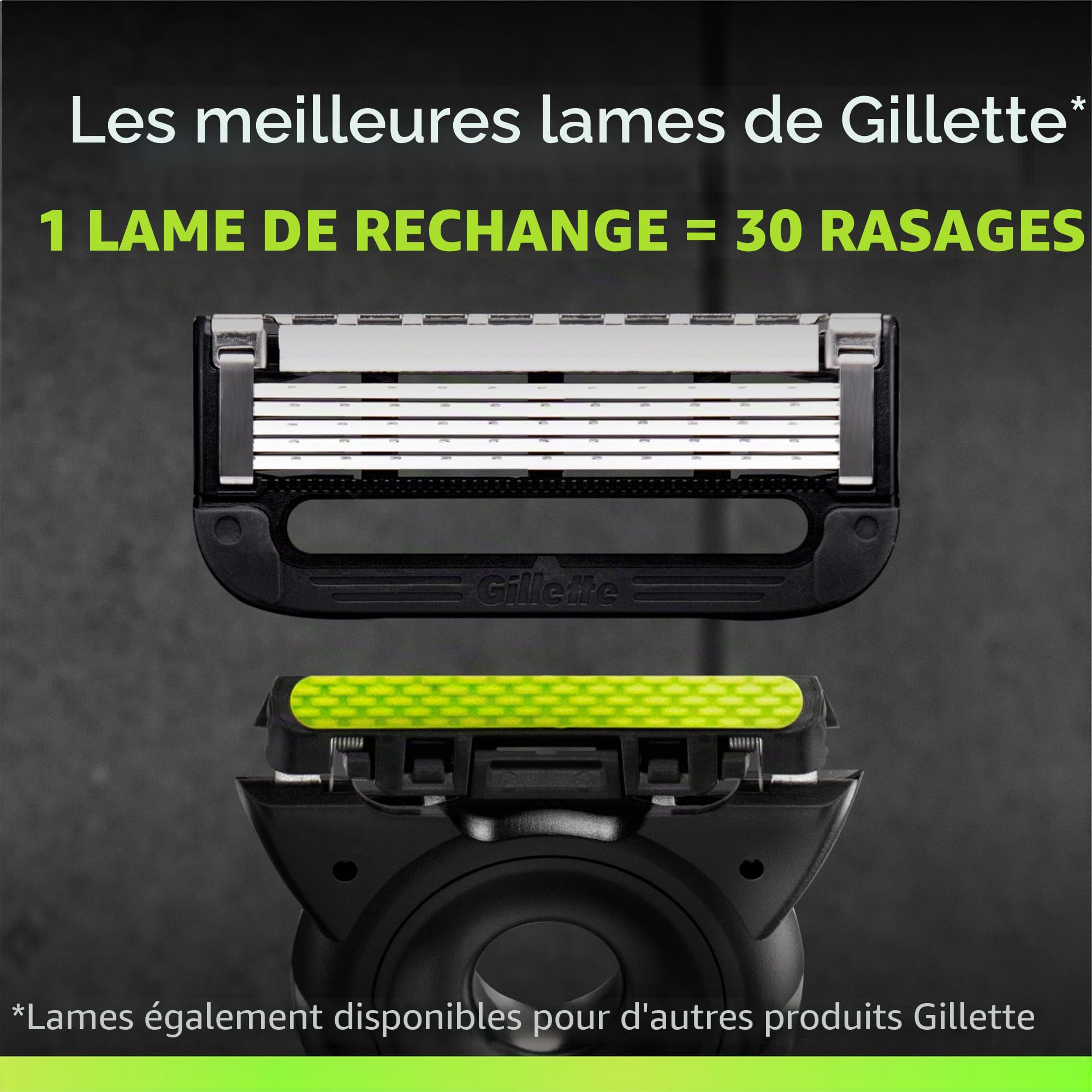 Gillette Labs Lames de rasoir pour homme, 9 lames de rechange, compatibles avec tous les rasoirs GilletteLabs (y compris le rasoir chauffant)