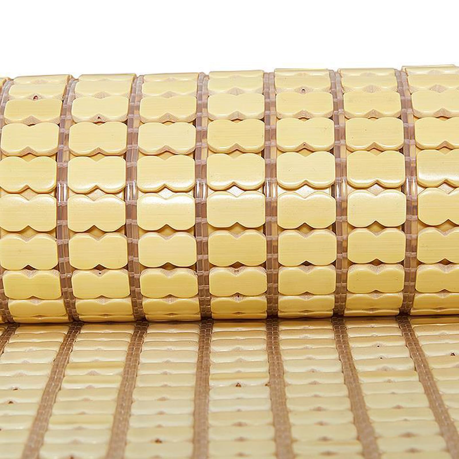 Colchoneta de bambú para Dormir de Verano,Colchoneta de Cama de bambú,Esterilla de Bambú de Mahjong Carbonizada,Estera del Amortiguador de Asiento de bambú,para Sofá,Cama,Silla (150x200cm)