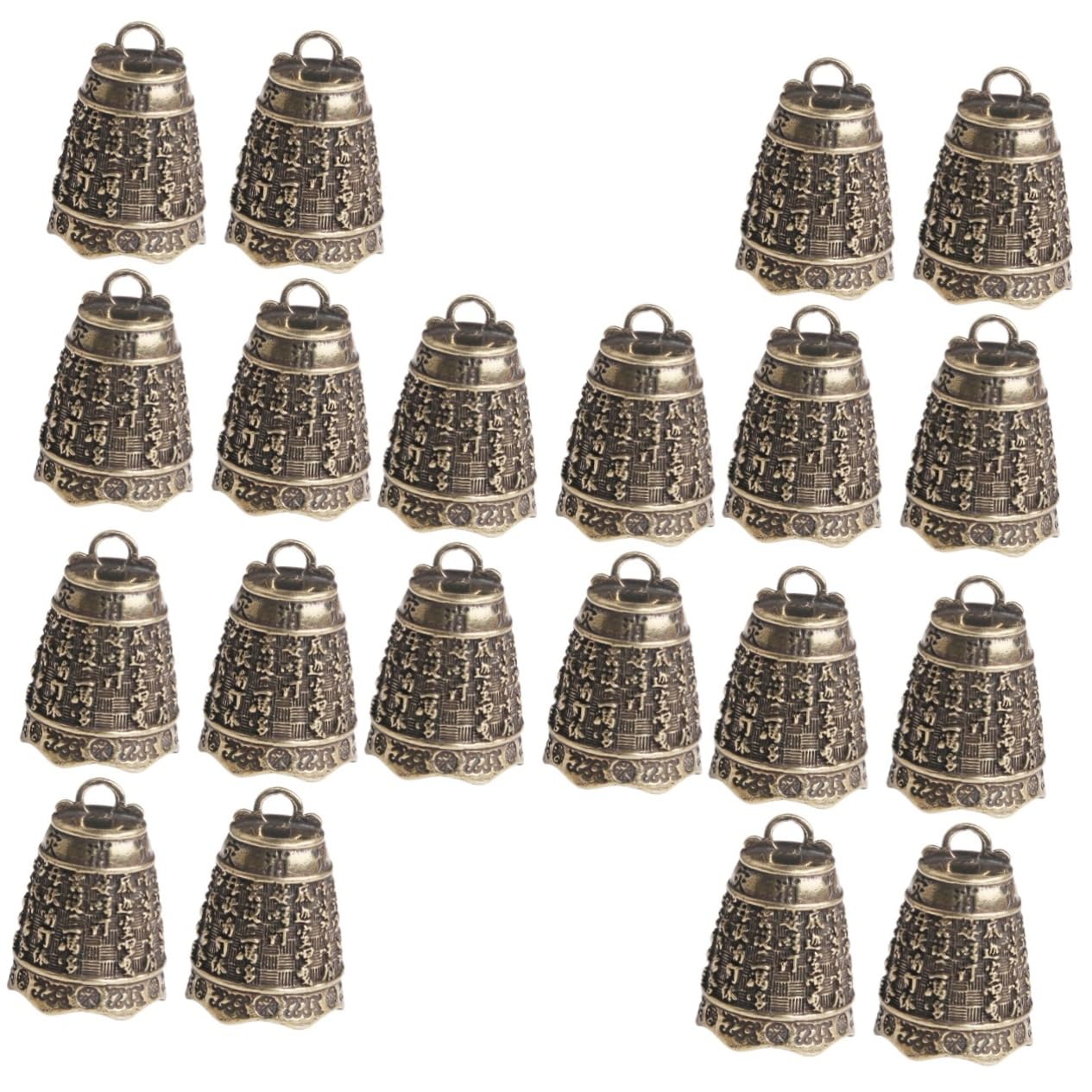 SHINEOFI Campana In Ottone Piccole Campane Per L'Artigianato Mini Campanelli Di Fascino Retro Jingle Bell Campana Fai Da Te Decorazione Fascino Del Pendente Della Campana Campane