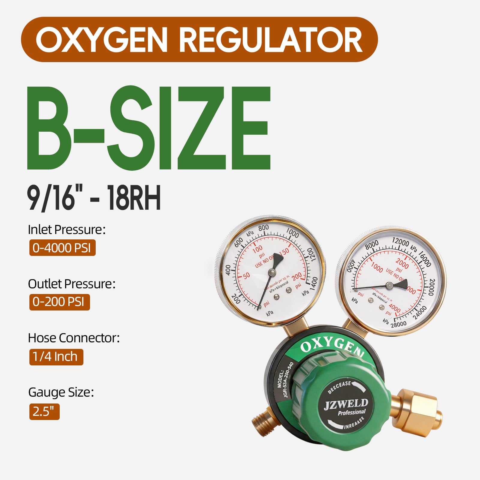 Reguladores de oxígeno acetileno, CGA540 y CGA510, conexión de entrada, medidor de gas de soldadura, juego de regulador de acetileno de oxígeno para soldadura de gas, soplete de corte de gas
