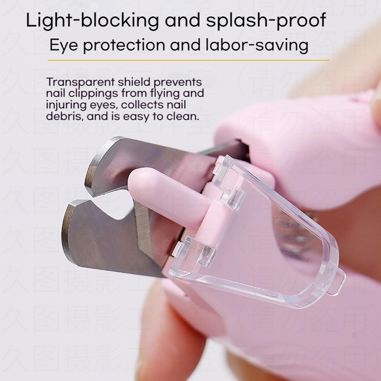 The Safetrim By Pupnourish, Safetrim Dog Nail Cutter, Dog Nails Clippers With Safety Guard, Pet Claw Clippers With Light, Injury-Free Nail Trimming, Low-Noise, Built-In Grinder (White)