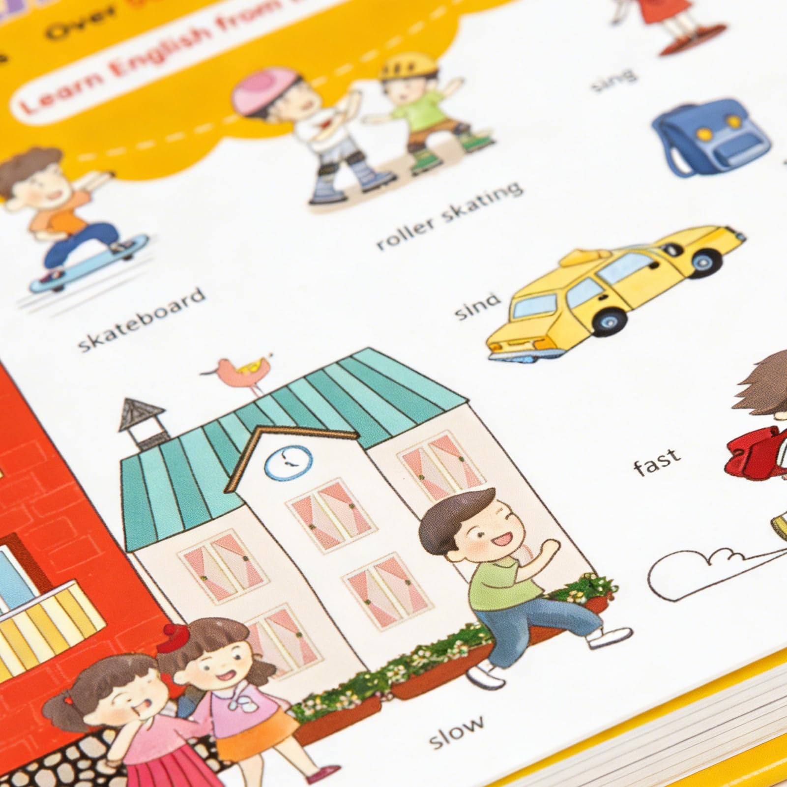 Libri Interattivi Sonori in Inglese,Giocattolo Educativo con 500+ Parole | Libri sonori interattivi - per la scuola, la classe, la biblioteca, il momento del gioco, la nanna e lo sviluppo del linguagg