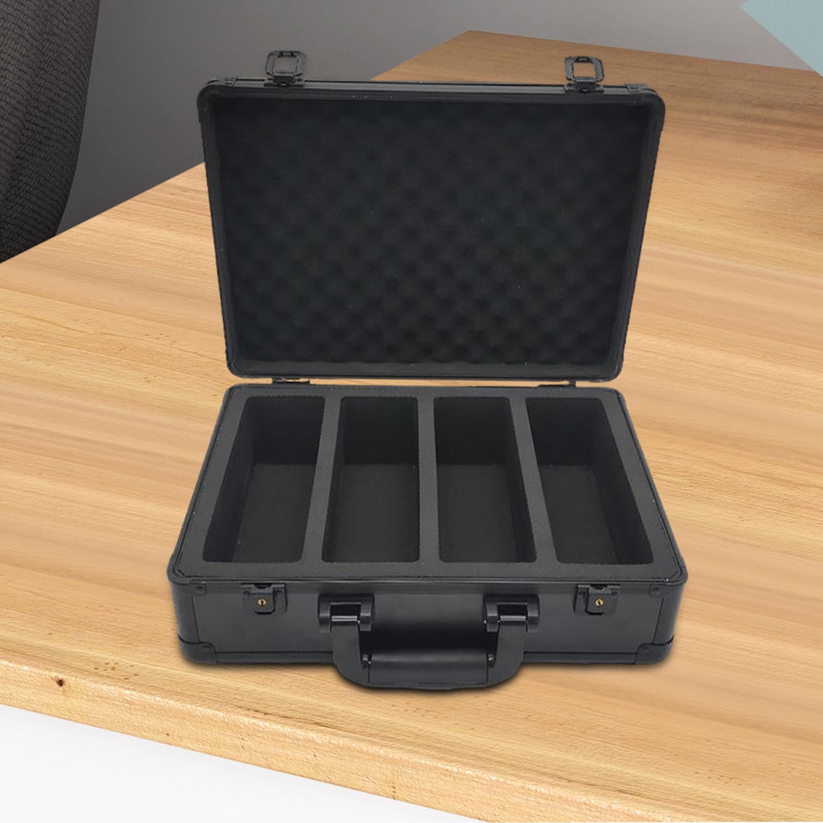 Card Storage Case Porta Carte Scatola Collezione Divisori Custodia Rigidità Impermeabile Pratica Ottima per Collezionisti Viaggi Bambini Adulti Regalo, 4 Slot per Carte