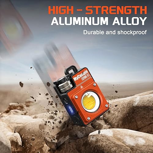 Miniatura 5 de MyCompix Luz de Camping Portátil, Linterna LED de Camping Ajustable de 3500LM Recargable con Tiempo de Funcionamiento de 2.5-15H y Pantalla