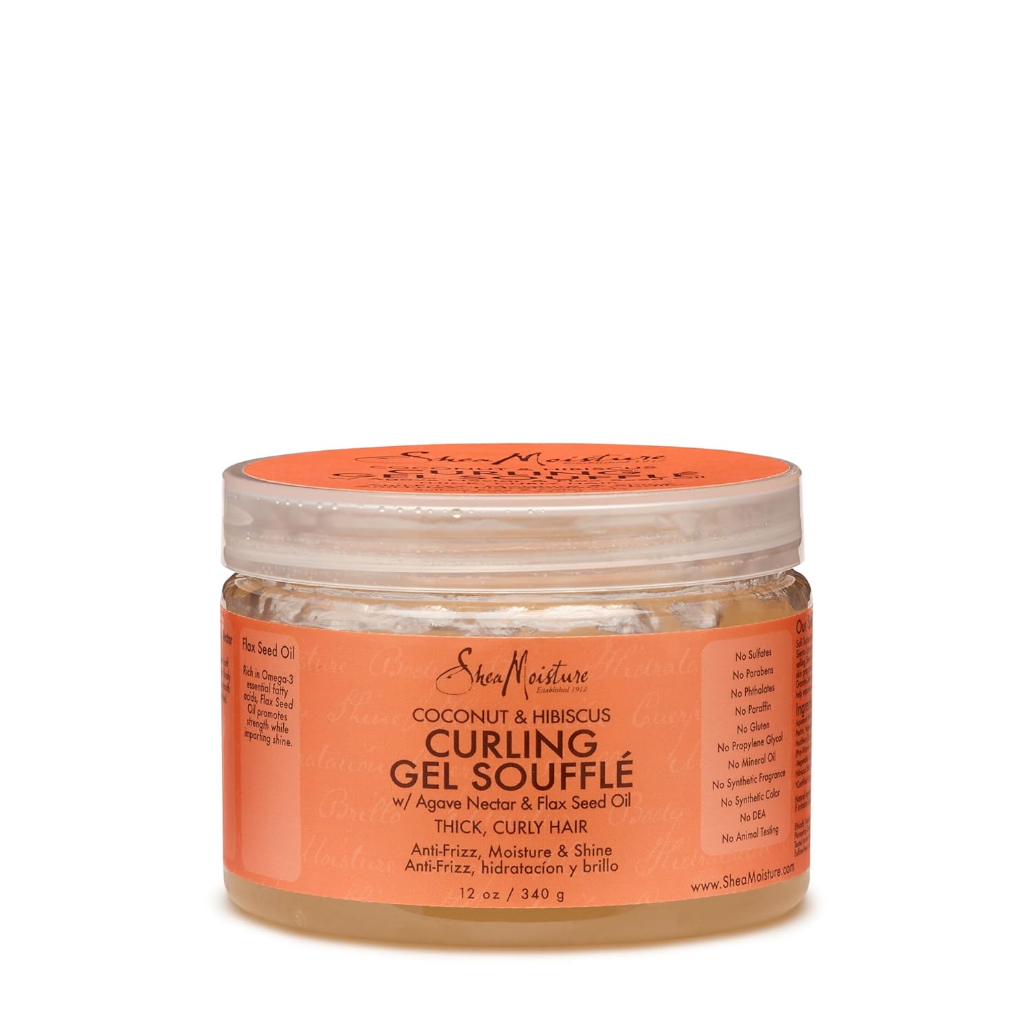 Shea Moisture Coconut &amp;amp; Hibiscus Curling Gel Souffle, 12 Ounce