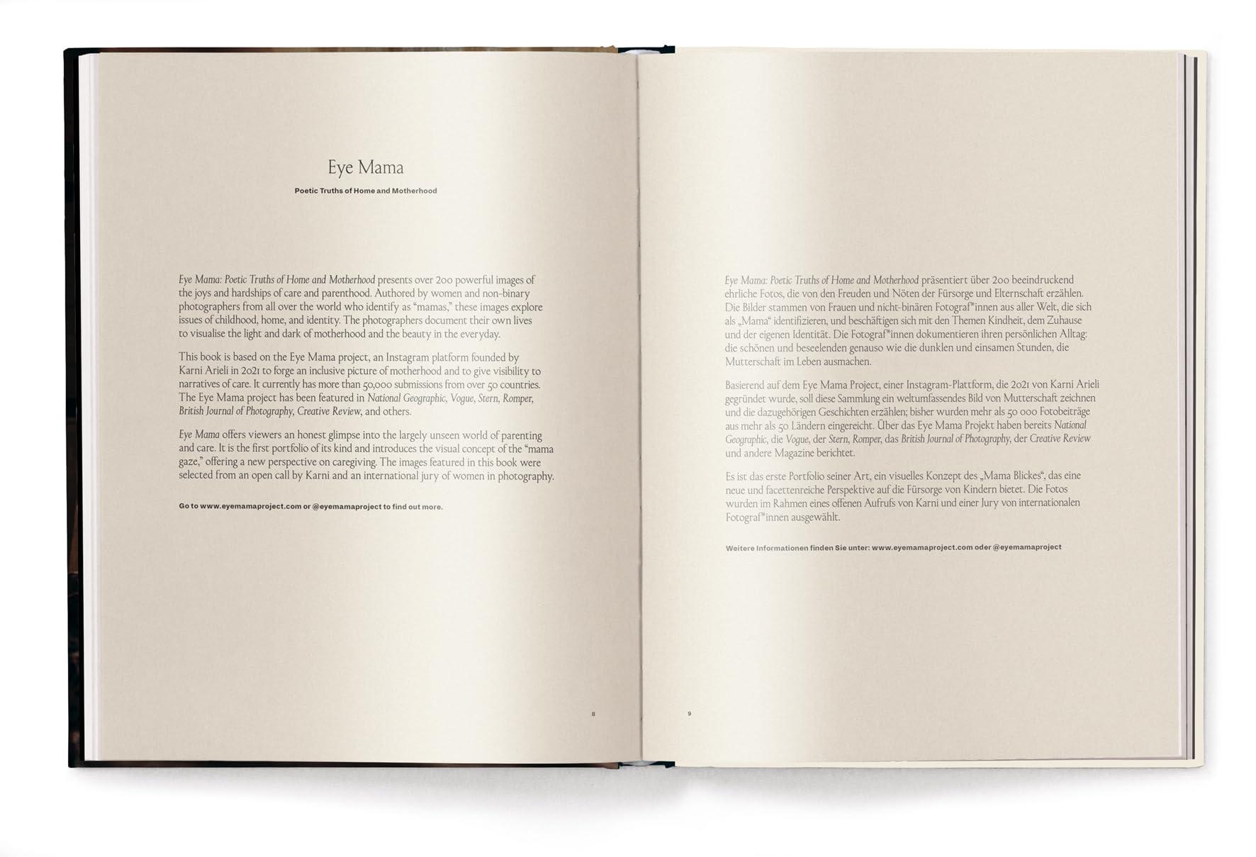 Eye Mama : Poetic Truths of Home and Motherhood /anglais/allemand