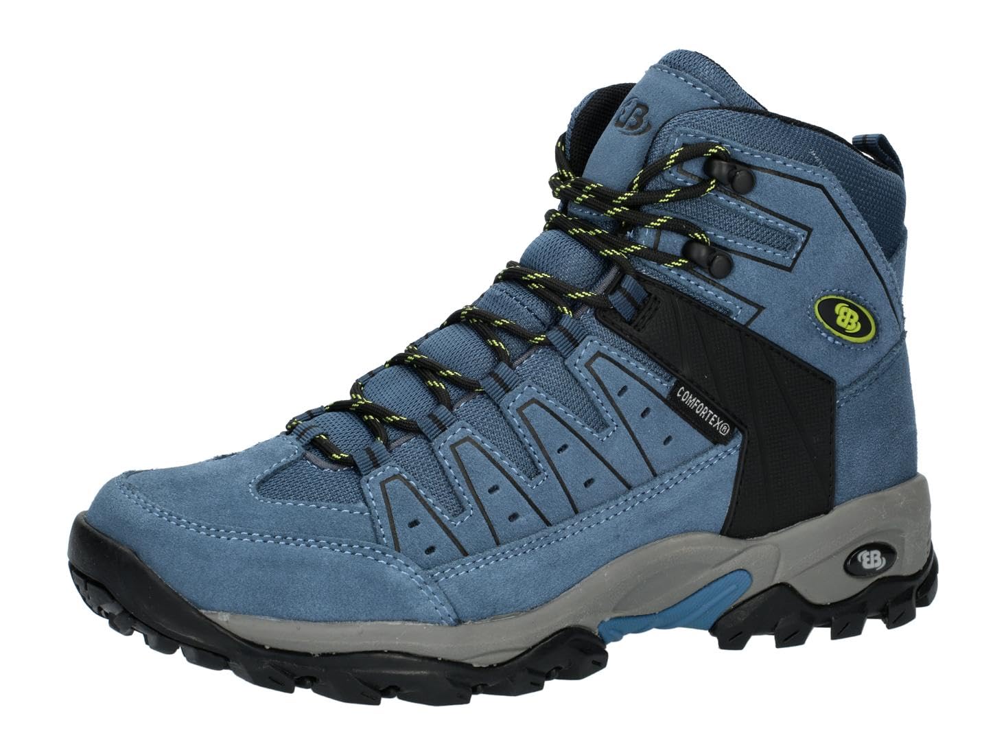 Brütting Unisex's Mount Pinos High Trekking Boots, Blue Black Lemon, 6 UK
