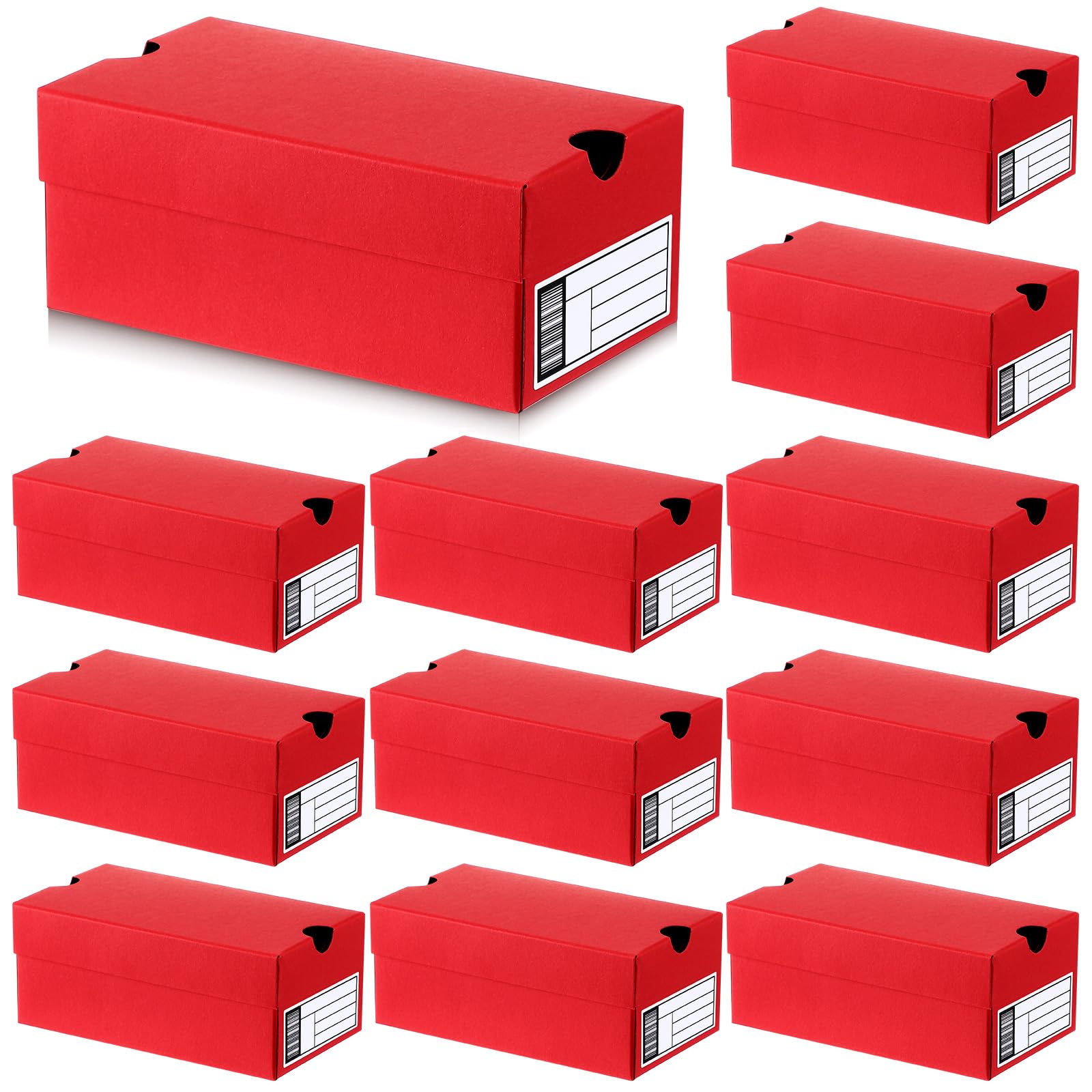 Fullhawl 12 Sets Mini Shoe Gifts Boxes for Party Favors 6.1 x 3.9 x 2.5 Inches Sports Mini Sneaker Box with Editable Label for Candies Cookies Snacks(
