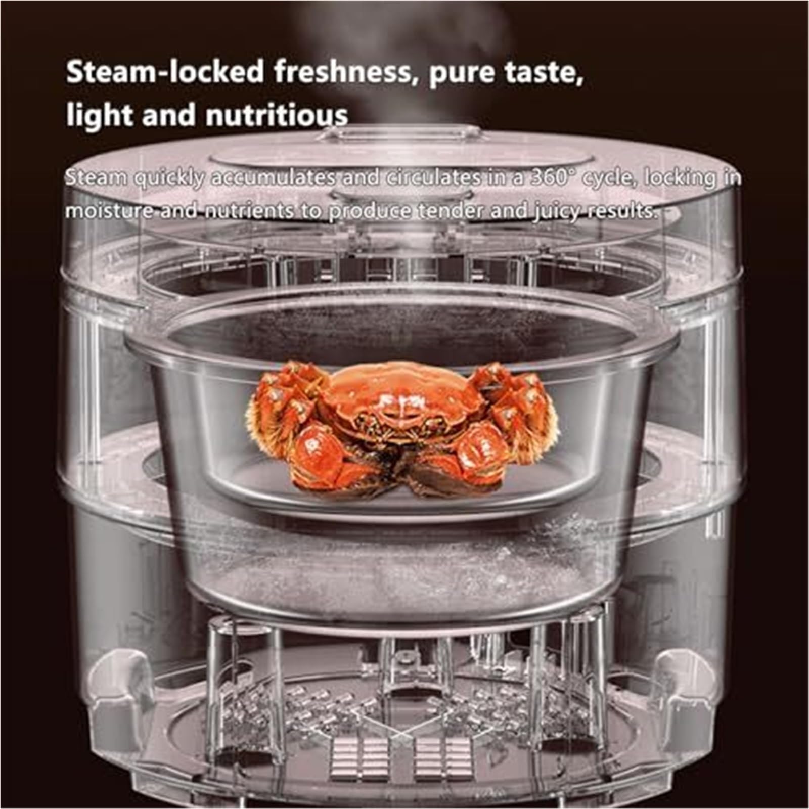 Cuociriso in vetro da 2,5 litri, 400 W, timer 24 ore, mantiene caldo, | Corpo trasparente, cestello vapore in acciaio, preimpostazione ritardo digitale, modalità pasto pronto,